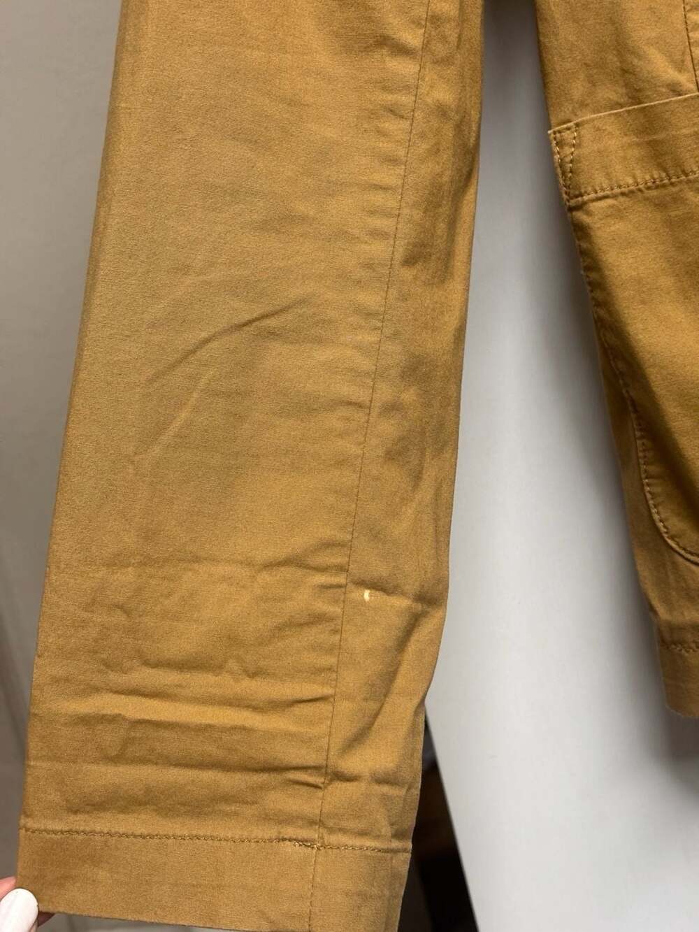 Eileen Fisher Camel Tan Cotton Blazer - Picture 10 of 12